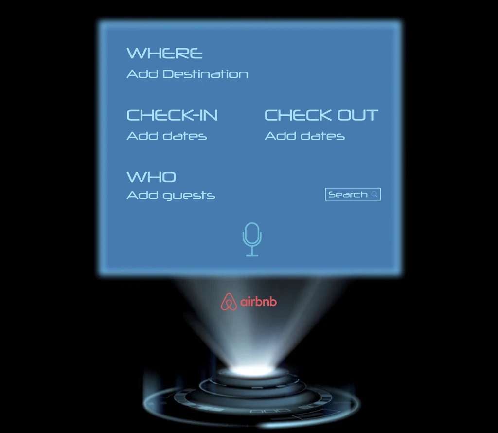 Holographic search interface
