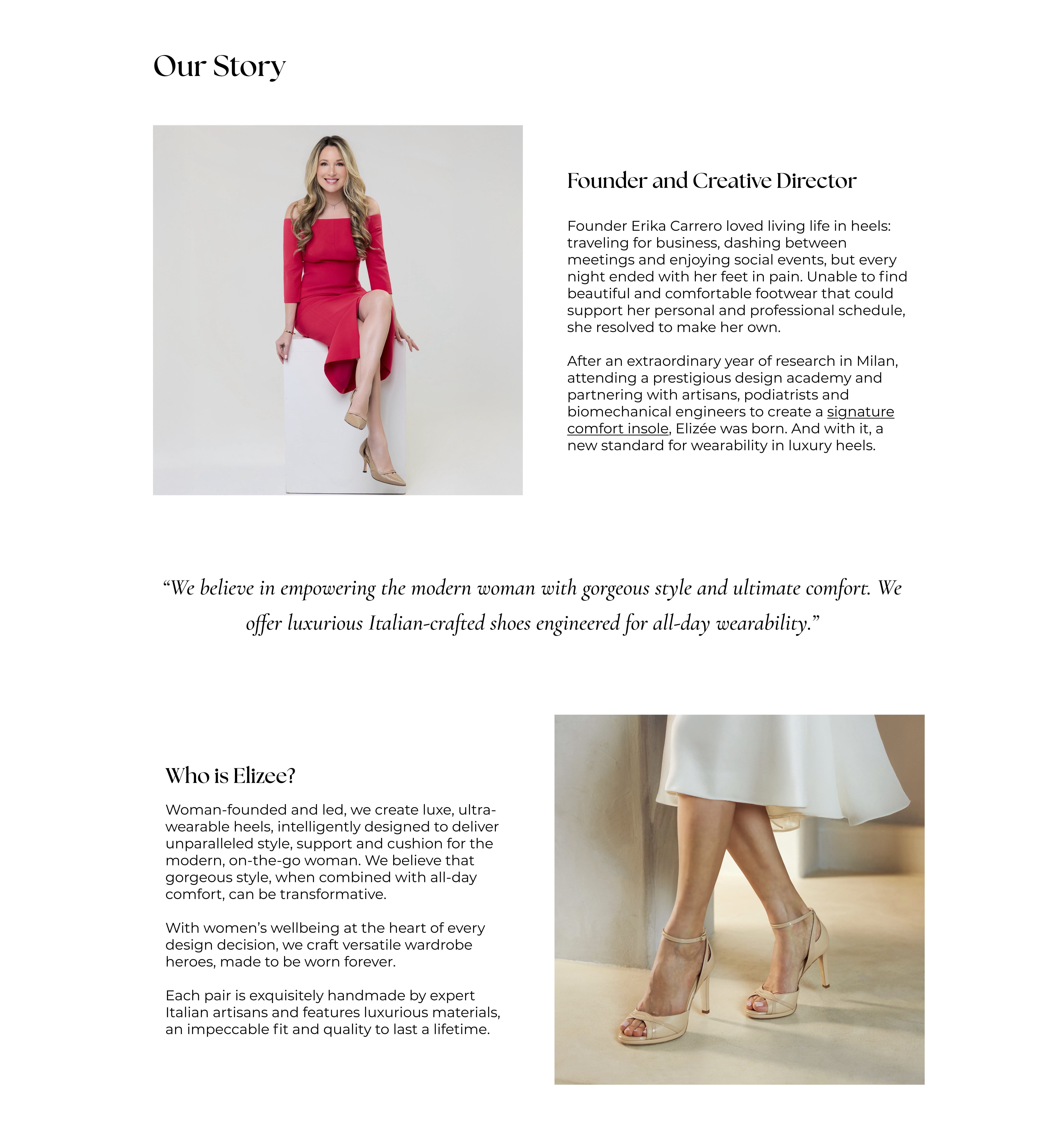 Elizee navigation and content discovery redesign